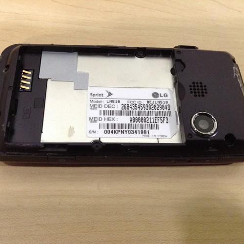 Sprint LG Rumor Touch Purple Model LN 510 for parts or Repair - Picture 10 of 10
