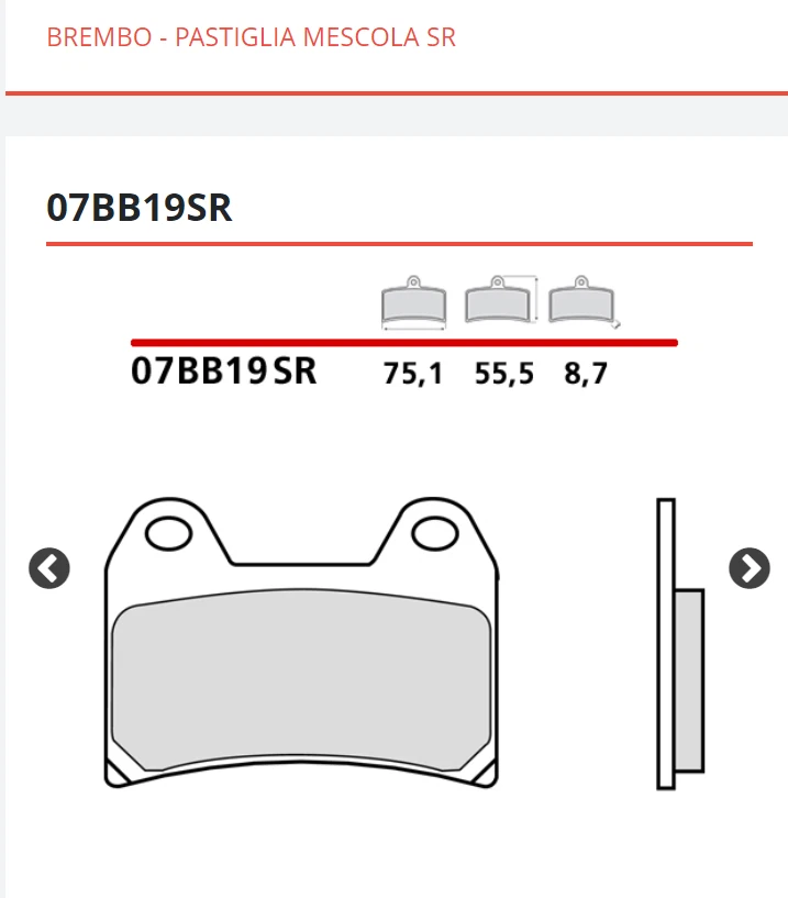 Brembo Front Sinter Brake Pads + Rear Ducati Monster 900 2003 2004 Foto 3 de 4