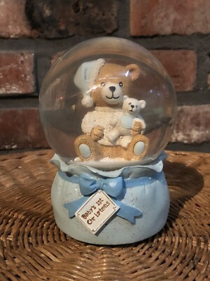 Toyo Baby's 1st Christmas Teddy Bear Music Lullaby Snow globe