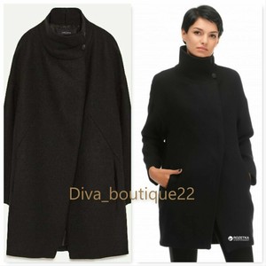 zara pointed collar coat