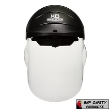 Full Face Safety Shield Helmet Mask Clear Integrated Visor Molded Protective MCR