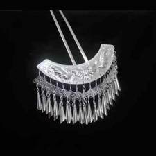 Akcesoria do włosów plemienne ręcznie robione miao srebrne nakrycie głowy nakrycie głowy spinka do włosów 1 sztuka