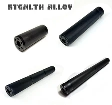 STEALTH ALLOY  Muzzle Brake Aluminum CNC Extension Tube for AEG GBB 1/2 x28
