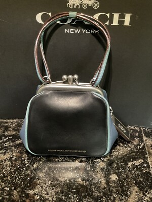 COACH NASA 1941 SPACE BLACK COLORBLOCK DOUBLE KISSLOCK FRAME 23