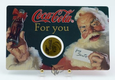 Coca-Cola Santa 1/1000 Oz 999 Gold Coin 3000 Francs Chad | eBay