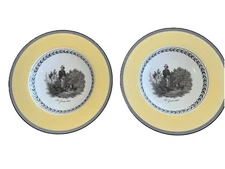 Villeroy & Boch Audun Chasse  Rim Soup Bowl Large Germany - Set of 2