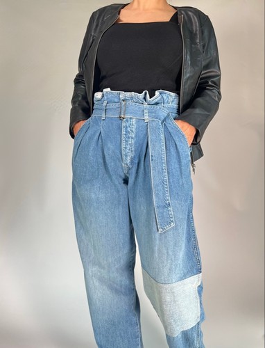 NWT Polo Ralph Lauren Light Blue Patchwork Jeans Size 26 - Picture 3 of 14