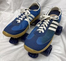 VINTAGE 70s NASH CRUISERS BLUE ROLLER SKATES MEN 10 WOMEN 12 See Description