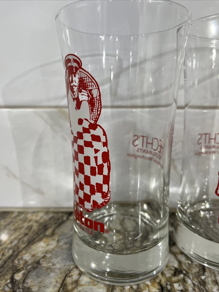 2 vasos raros de té helado Lipton Hecht's Restaurants Baltimore/Washington Foto 3 de 4