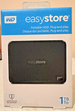 WD - Easystore 1TB External USB 3.2 Gen 1 Portable Hard Drive - Black Brand New!