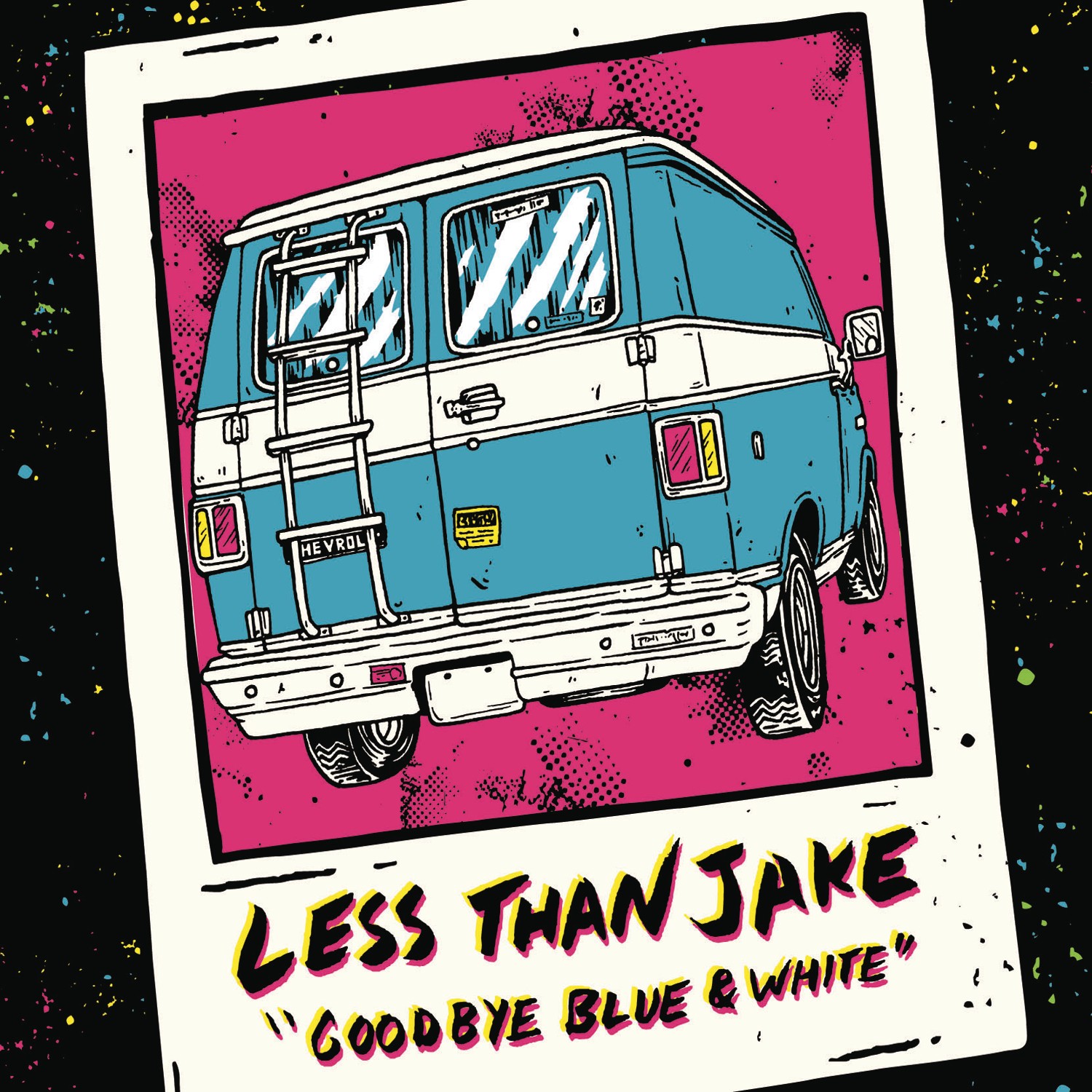 Less Than Jake Goodbye Blue & White - Image 2