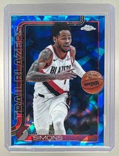 Anfernee Simons 2025 Topps Chrome Sapphire #122