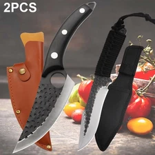 Stainless Steel Kitchen Knives Set 1 2 3PCS Chef Boning Beef Camping Knife