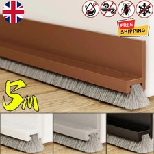 1-4 Meter Self adhesive Draught Excluder Brush Strip Door Window Seal Tapes UK