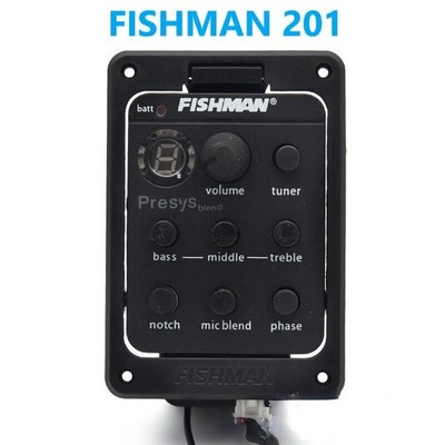Fishman 201 Presys Blend Preamp Acoustic Guitar Pickup EQ Tuner Dual blend