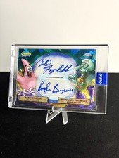 2025 Topps Chrome Sapphire SpongeBob Dual VIP Auto Patrick Star & Thaddäus