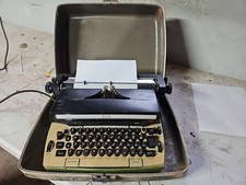 1970s Sears Electric Power 12 Portable Typewriter with Case Made In USA thumbnail