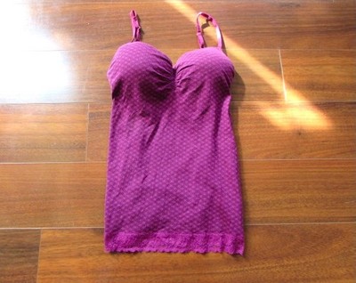 L.E.I. ~ Size L ~ VINTAGE Y2K! Juicy Grape! UNDERWIRE PUSH-UP BRA Cami Tank c55