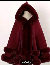 Faux Fur Capes wraps one size Gloves Are Free When You Purchase The Cape