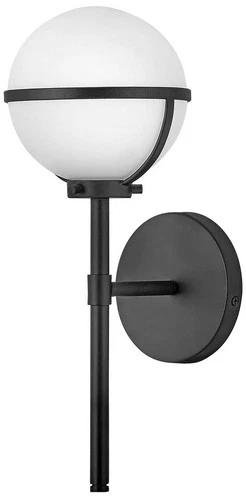 Hinkley Hollis 16" High Black LED Wall Sconce - Picture 1 of 7