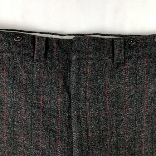 Woolrich 1990 Mackinaw VTG Mens 42x30 Gray Wool Tweed Straight Leg Hunting Pants - Picture 3 of 8