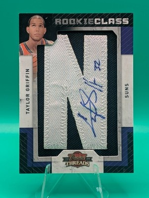 2009-10 Panini Threads Taylor Griffin #135 Rookie Class Patch Auto Relic /640 N