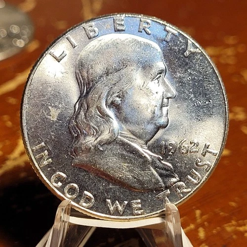 Choice Unc 1962 P Franklin Half Dollar Gem BU