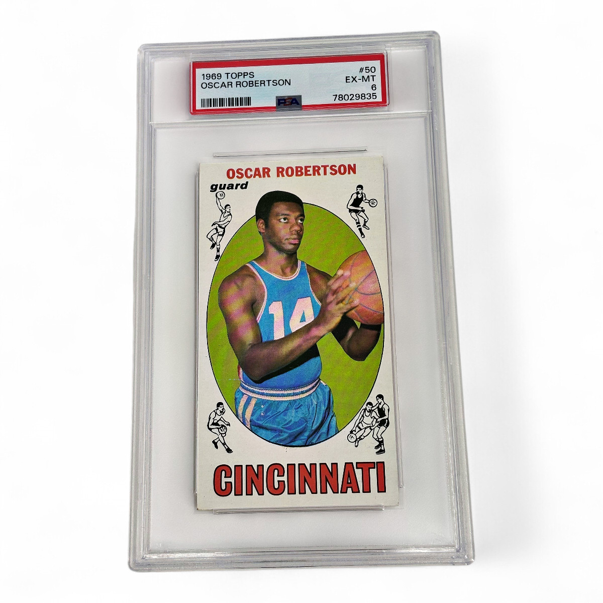 1969 Topps Oscar Robertson #50 Graded EX-MT PSA 6