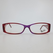 Ray-Ban RB 5042 2122 Red Purple Gradient Rectangular Eyeglasses Italy 52mm