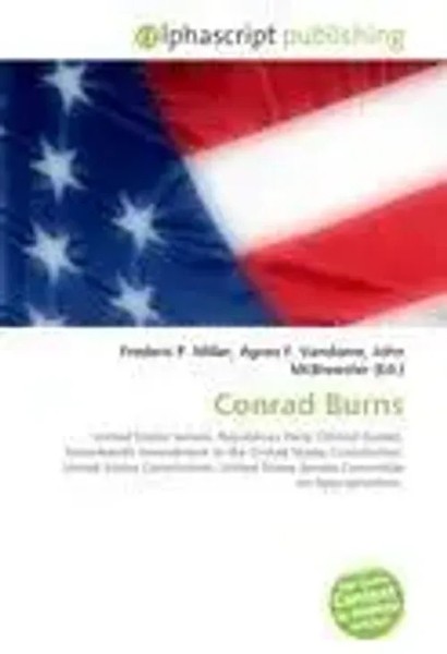 Frederic P. Miller (U. A.) | Conrad Burns | Taschenbuch | Englisch (2026)-image