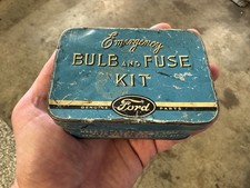 Vintage Genuine Ford Parts Emergency Bulb And Fuse Kit Tin Vintage Genuine Ford Parts Emergency Bulb And Fuse Kit Tin