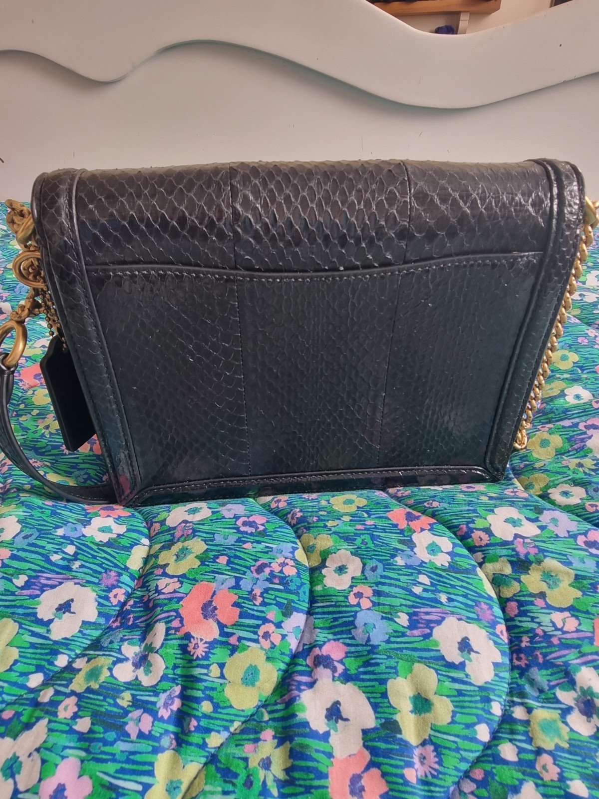 Authentic Coach Exotic Skin Python Snake Leather … - image 6