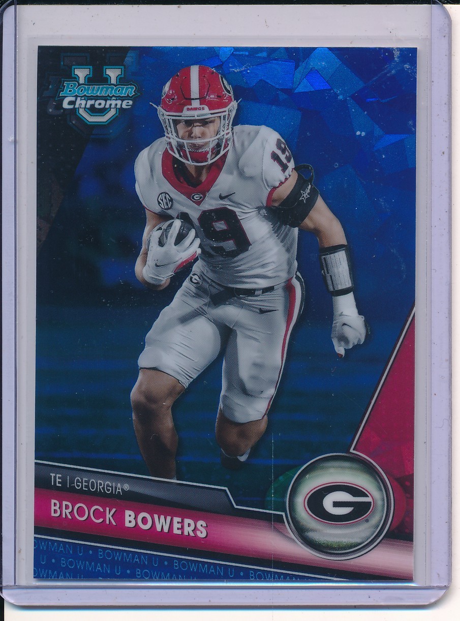 2023 Bowman University Chrome Sapphire Brock Bowers #50