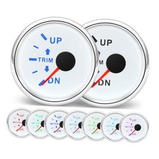 Boat Trim Gauge UP DN 0-190ohm Marine Trim Balance Meter 7 Color 2-1/6