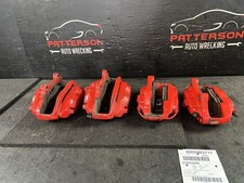 08-20 Challenger Front Rear Left Right Brembo 4 Piston Brake Calipers Red