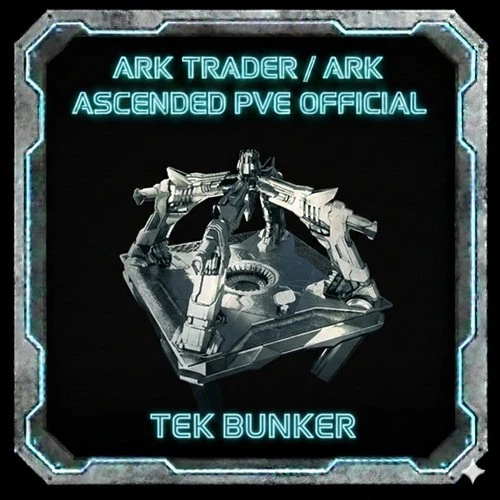 Tek Bunker Ark Ascended Pve Official-Structures PC/XBOX/PS5