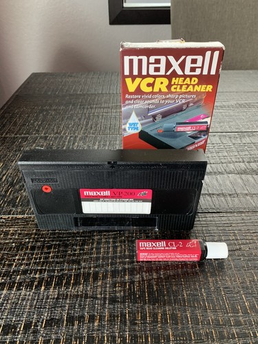 Maxwell VCR Head Cleaner Wet Type VHS VP-200 (No Liquid) Tested Working VG+