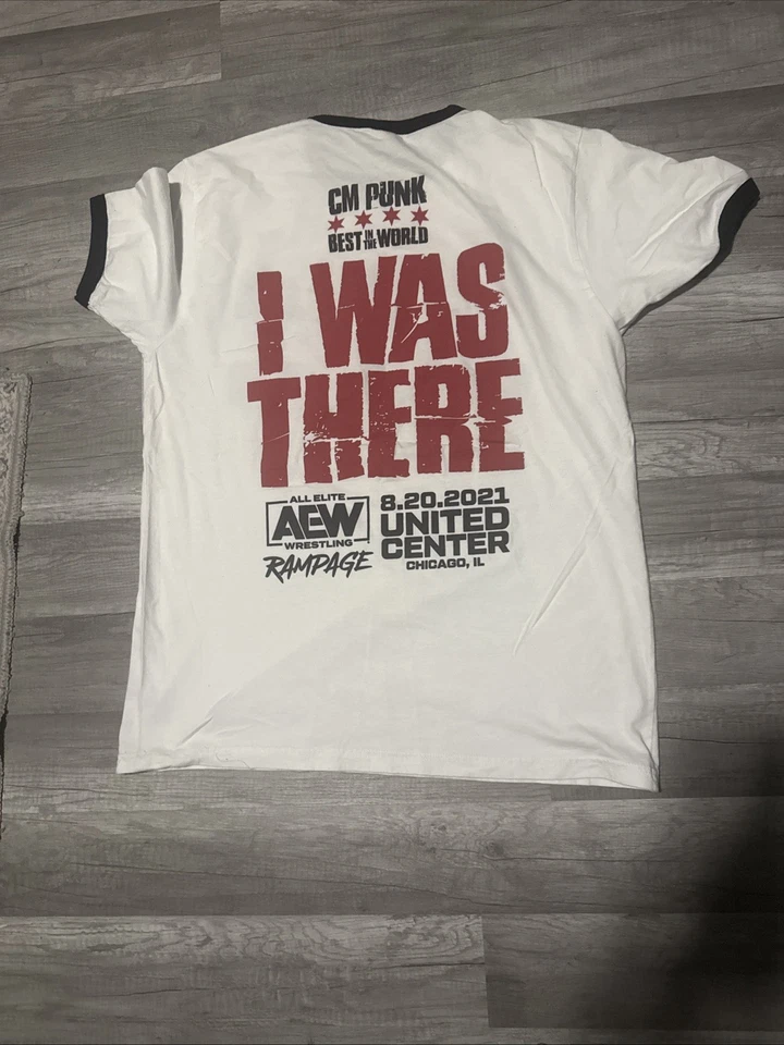 Camiseta AEW CM Punk Primer Baile I Was There Exclusiva Evento Fechado L Rampage Foto 2 de 2