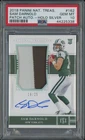 2018 National Treasures Sam Darnold Rookie Patch Auto Holo Silver /25 RC PSA 10