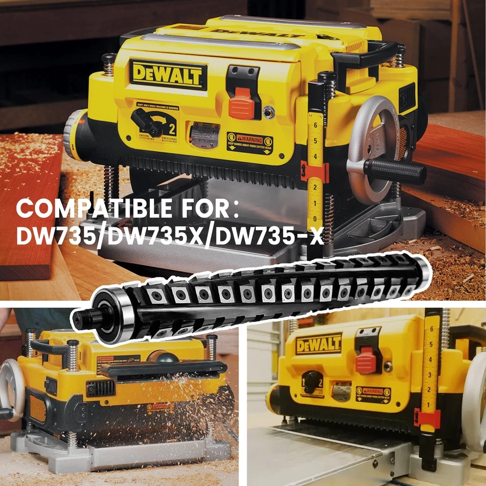 Helical Cutterhead For DeWalt DW735 DW735X DW735-XE 13 Inch Thickness Planer - Image 2 of 4