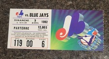 Apr 5 1992 Toronto Blue Jays Vs Montreal Expos Ticket Pre-Season Pearson Cup 1st