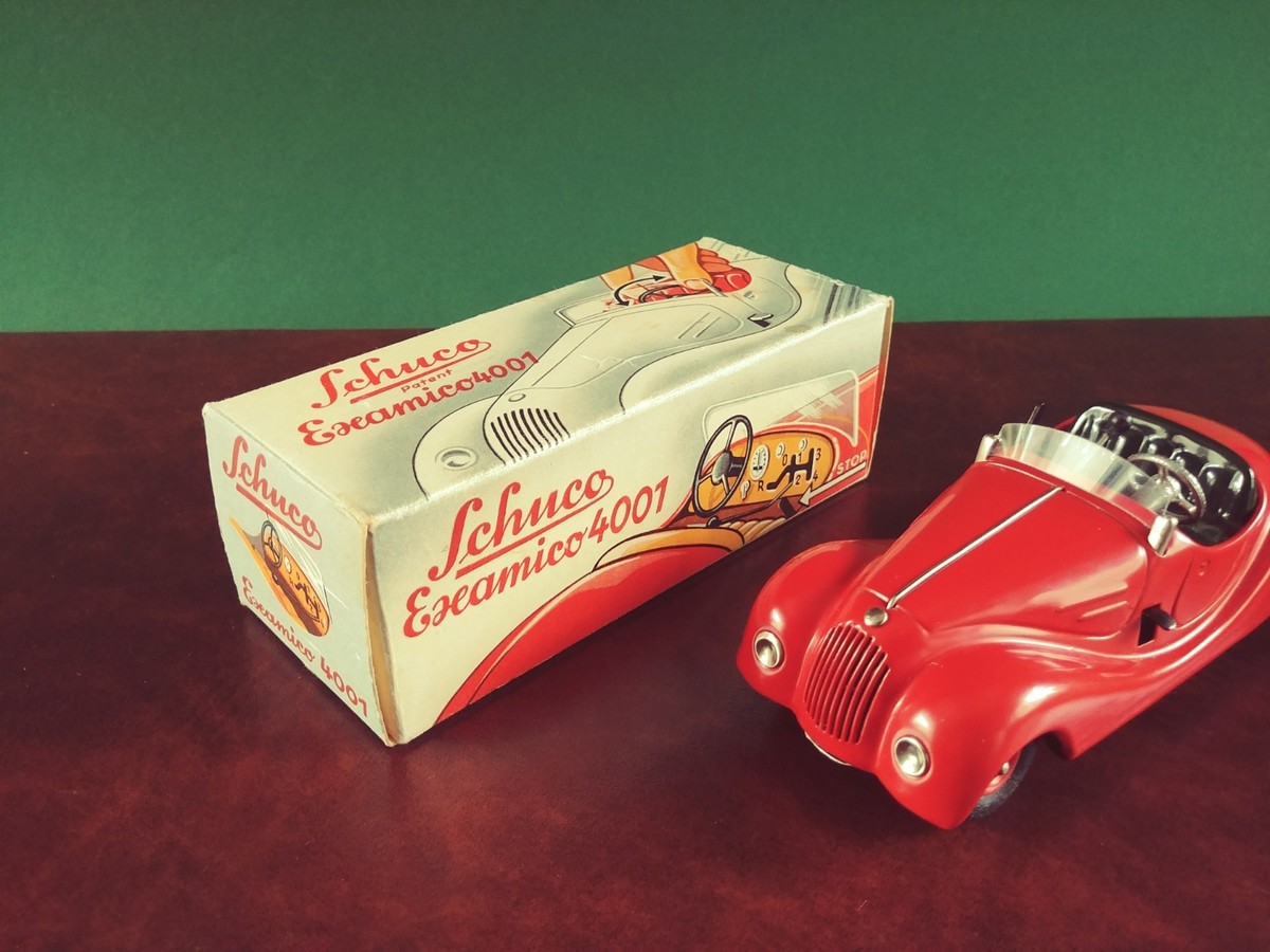 1950's US Zone Schuco #4001 Examico Tin Wind-up BMW 328 Tinplate w