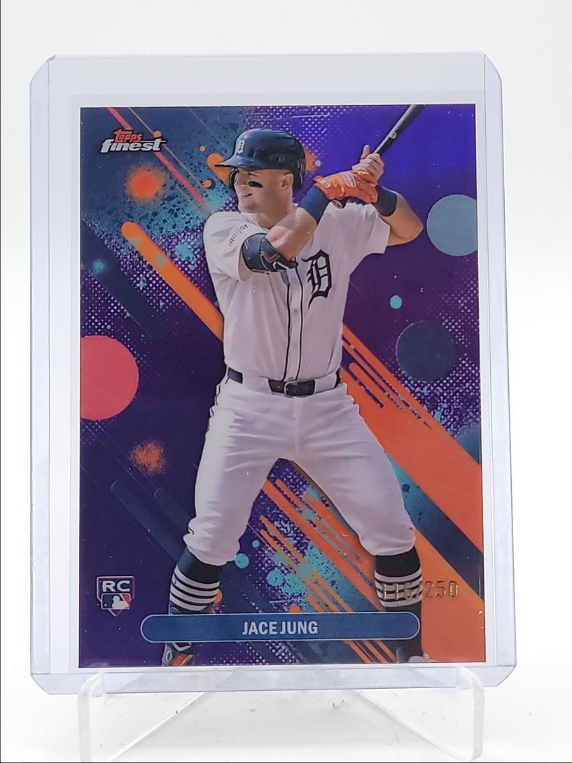 JACE JUNG 2025 TOPPS FINEST COMMON ROOKIE PURPLE REFRACTOR RC /250 Q1940