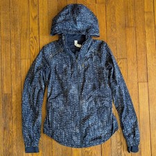 Lululemon Spring Forward Jacket Size 6 Kanoko Twist Inkwell Blue