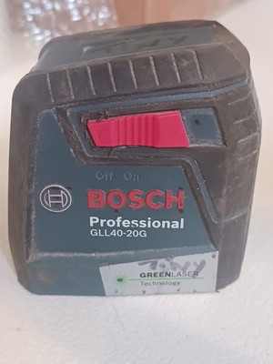 BOSCH GLL40-20G Green Beam Self-Leveling Cross-Line Laser W/ Case