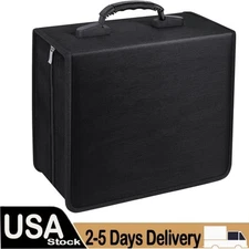 BLACK 520 Disc CD DVD Organizer Holder Storage Case Bag Wallet Album Media Video