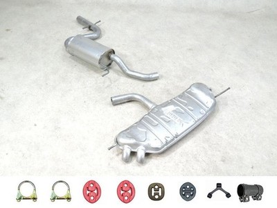 Auspuff SET NEU für VW Touran 1 1.4 TSI 2.0 FSI Mitteltopf Endtopf Anbauteile  