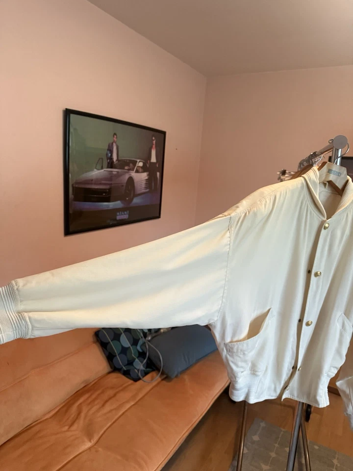 Vintage 80s Gianni Versace Miami Vice Bomber Jacket 90s Don Johnson - Image 3 of 4