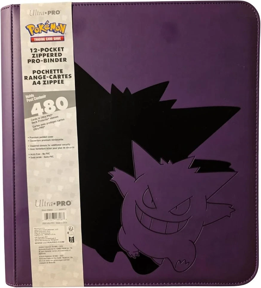 ULTRA PRO - Elite GENGAR 12-Pocket Zippered PRO BINDER for Pokémon - Bild 1 von 1