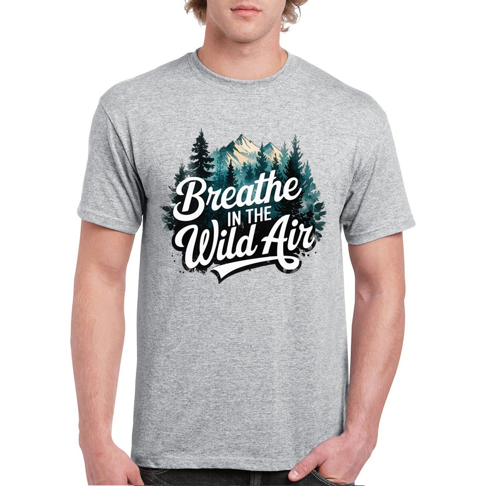 ALTRA T shirt Breathe in the Air campeggio maglietta uomo Happy Camper escursionismo campeggio